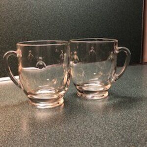 La Rochère Napoleon Bee Glass Mugs • Set of 2 • France